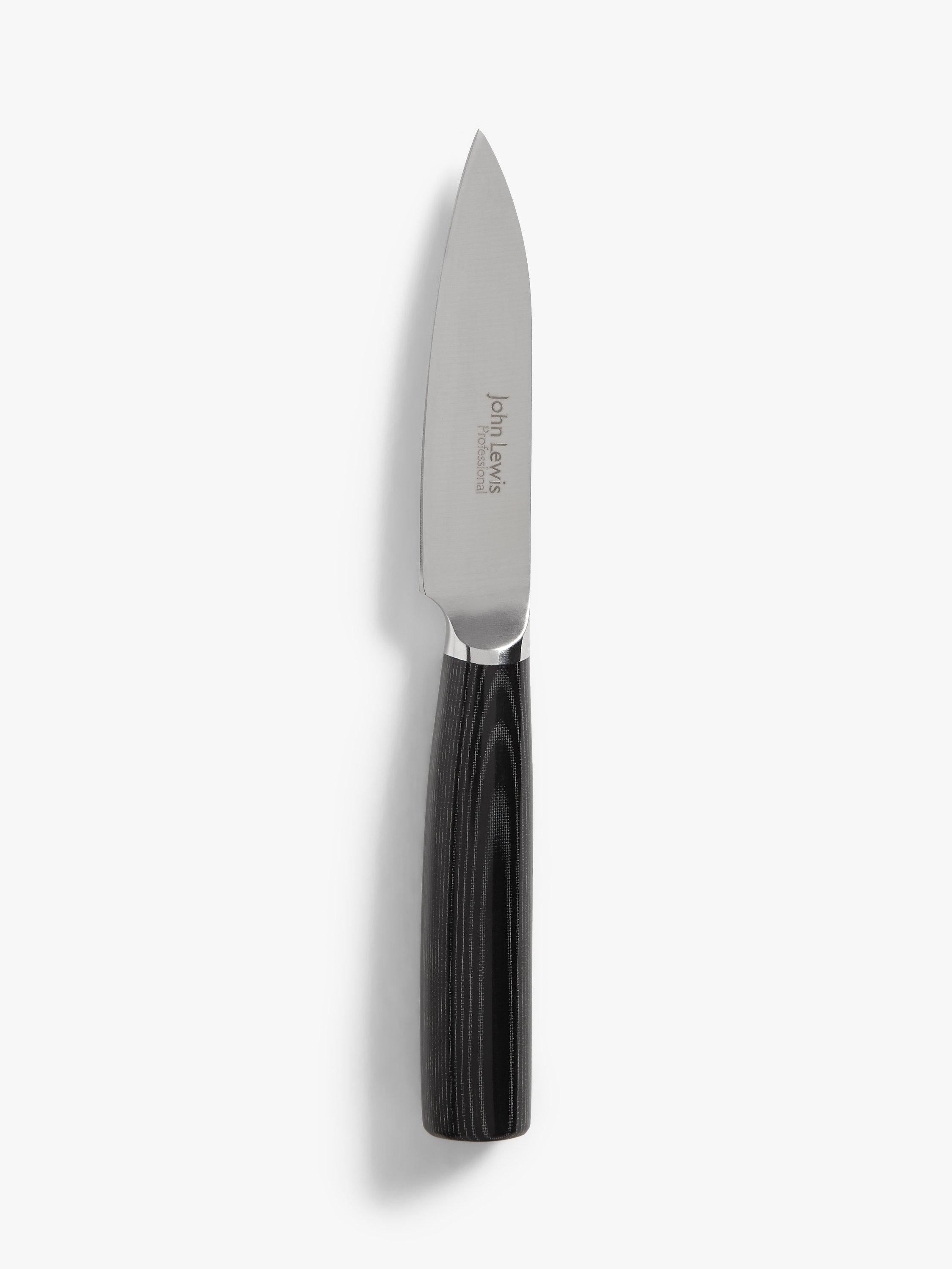 John Lewis kitchen knife set 3 piece stainless steel blades, imported from the UK