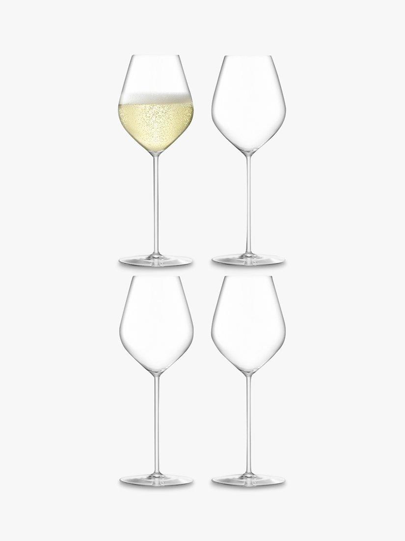 LSA International Borough Clear Champagne Glasses Set of 4 285ml, UK version