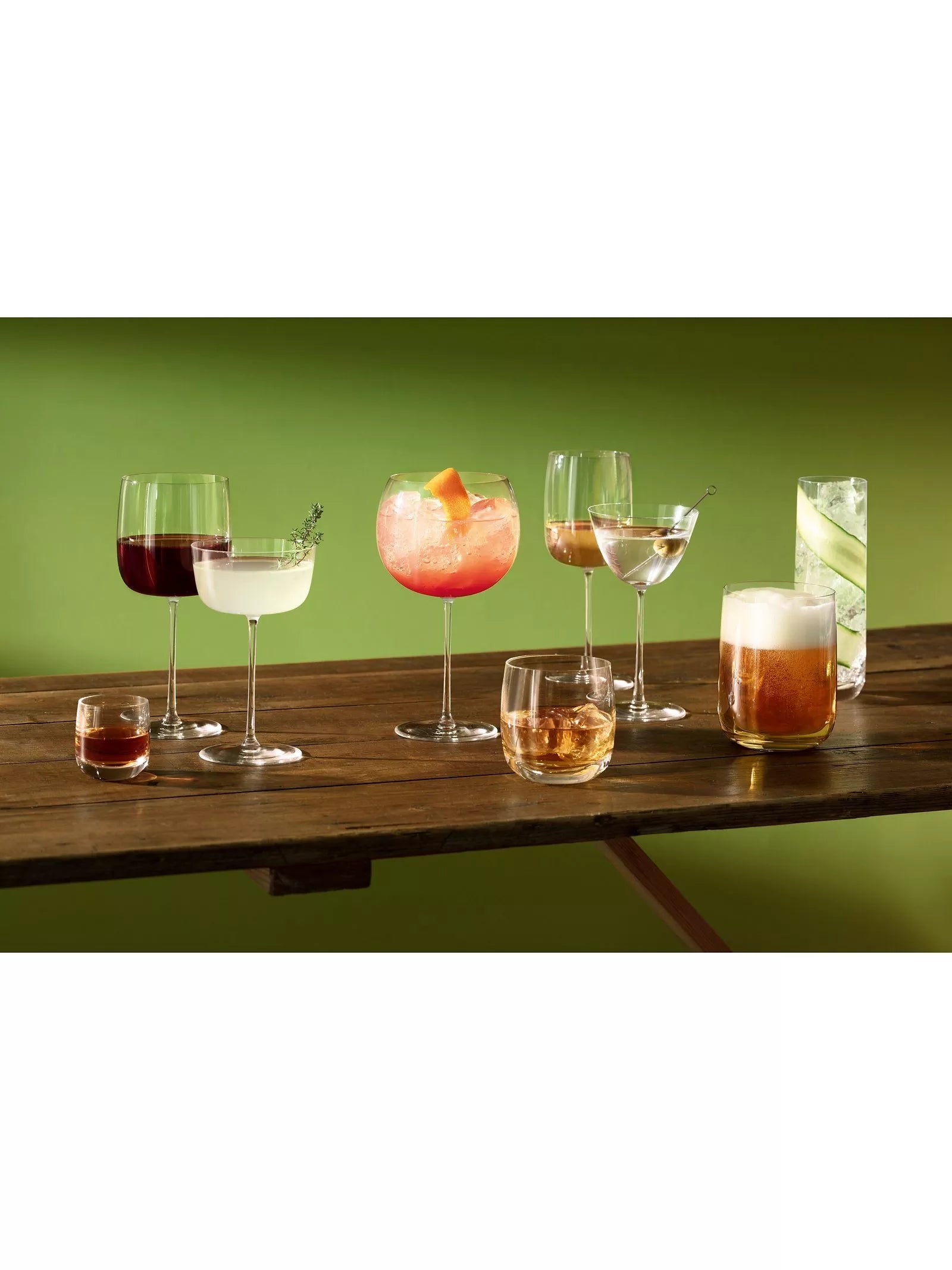 LSA International Borough bar glasses 625ml set of 4 - British product