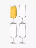 LSA International Borough Pilsner glasses set of 4 clear 440ml - British product