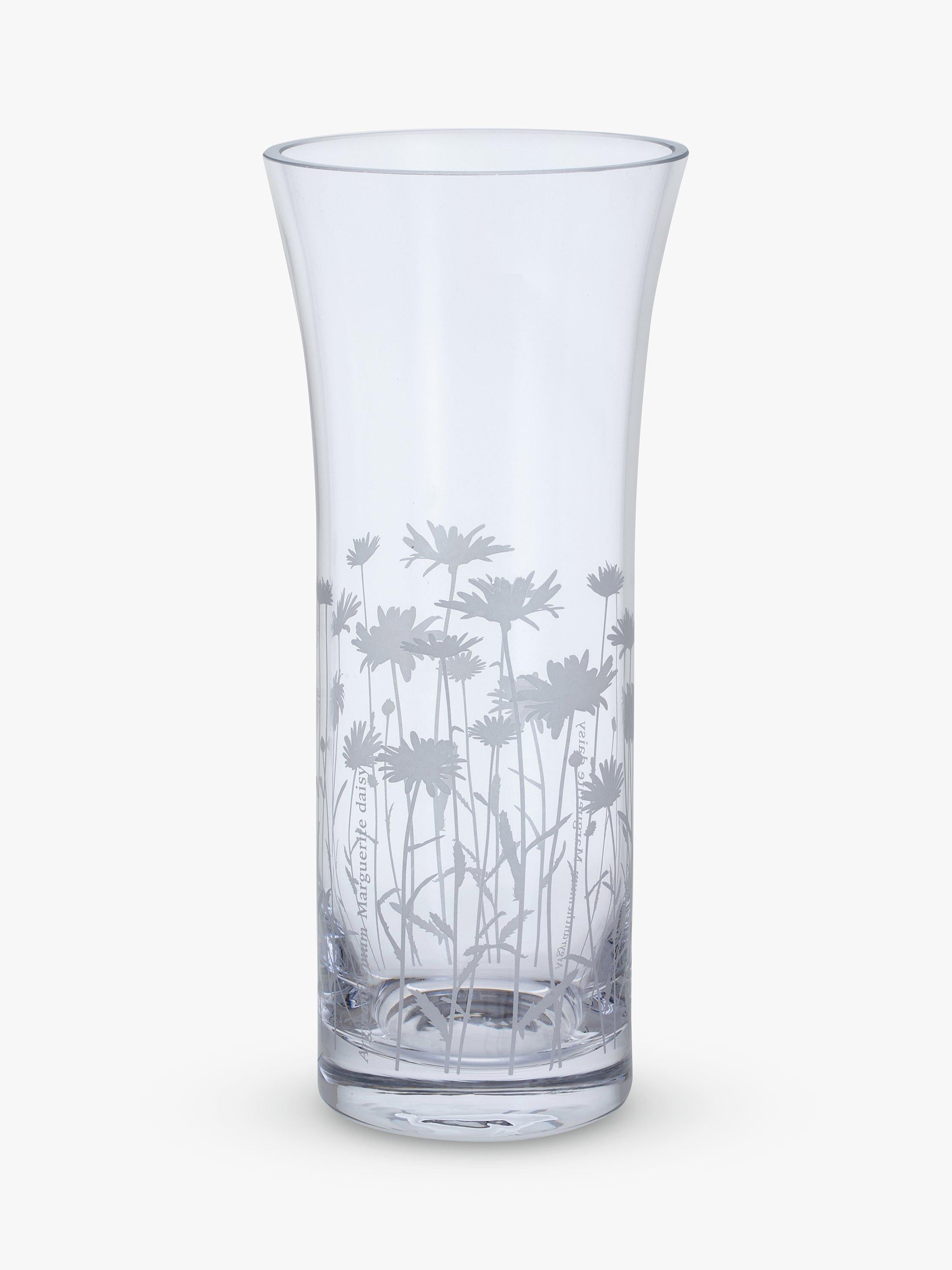 Dartington Crystal bloom marguerite trumpet vase 25cm - British product