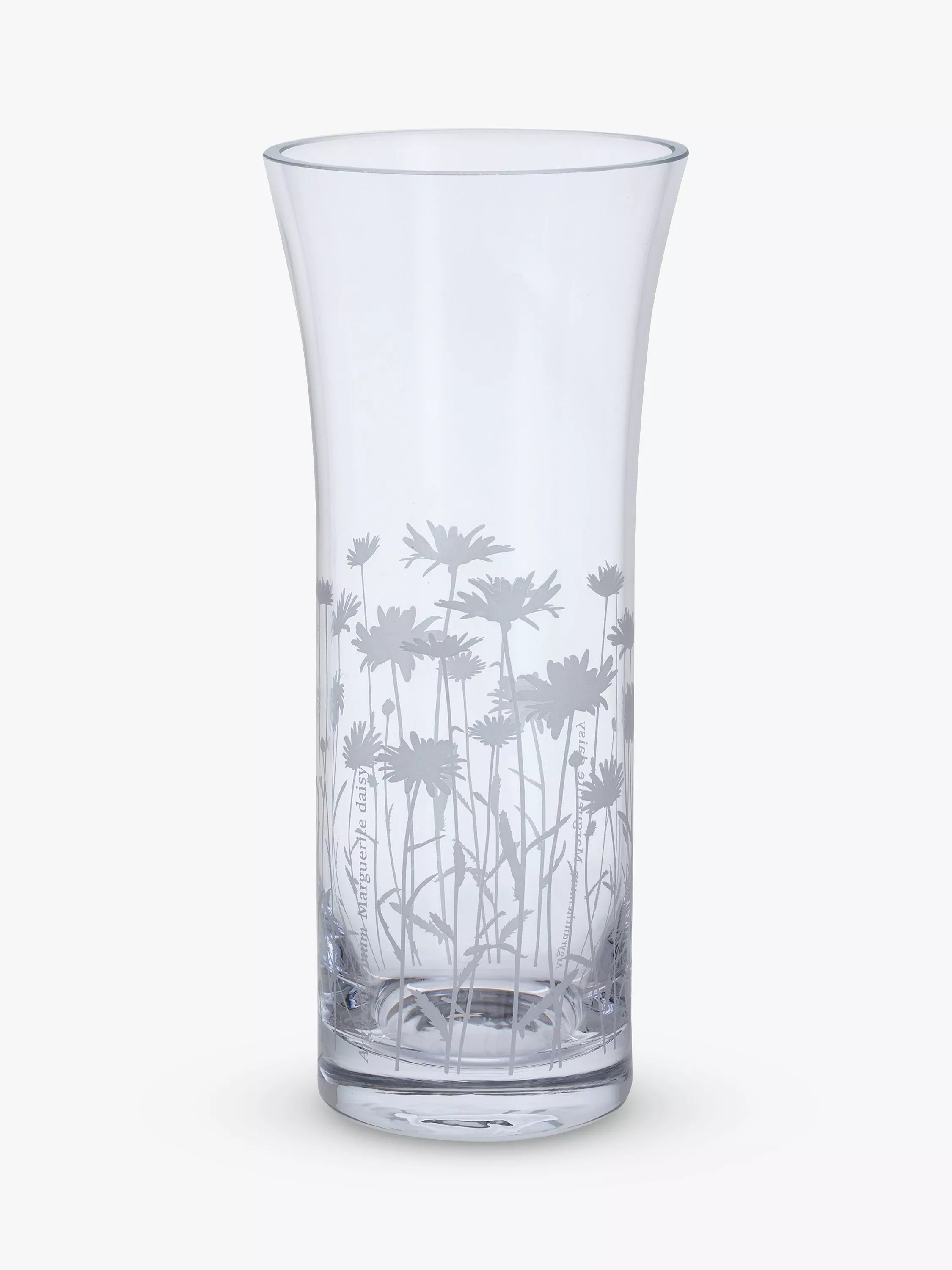 Dartington Crystal bloom marguerite trumpet vase 25cm - British product