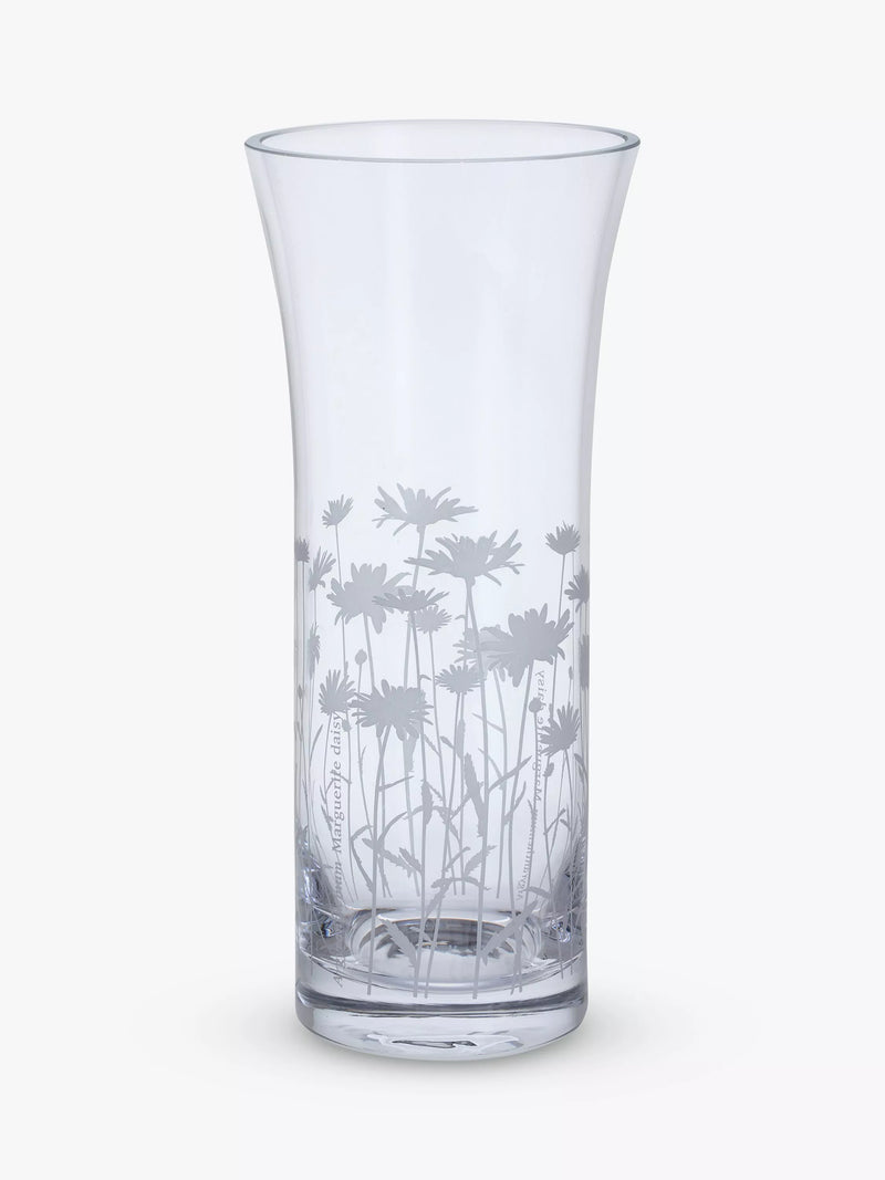Dartington Crystal bloom marguerite trumpet vase 25cm - British product