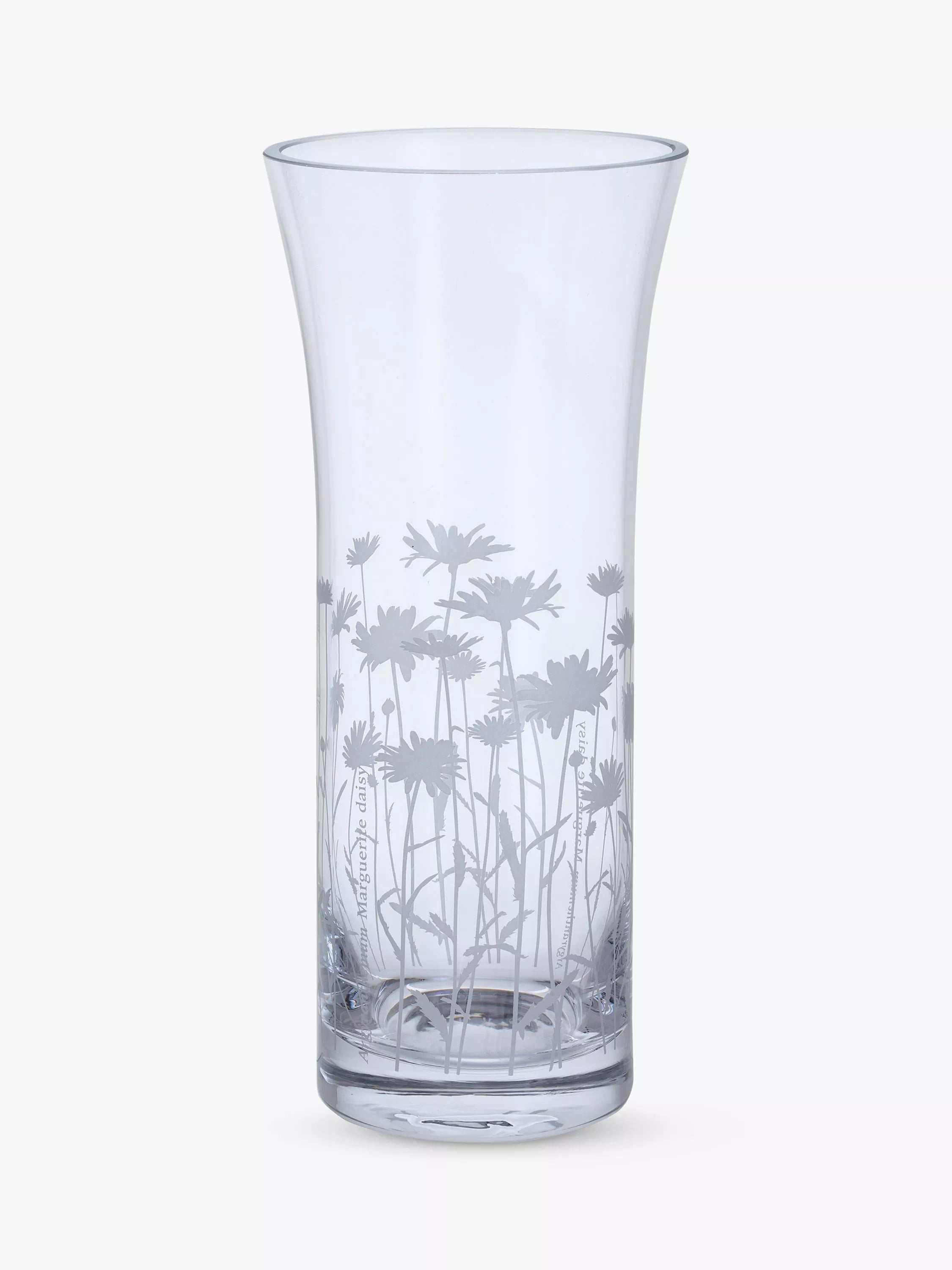 Dartington Crystal bloom marguerite trumpet vase 25cm - British product