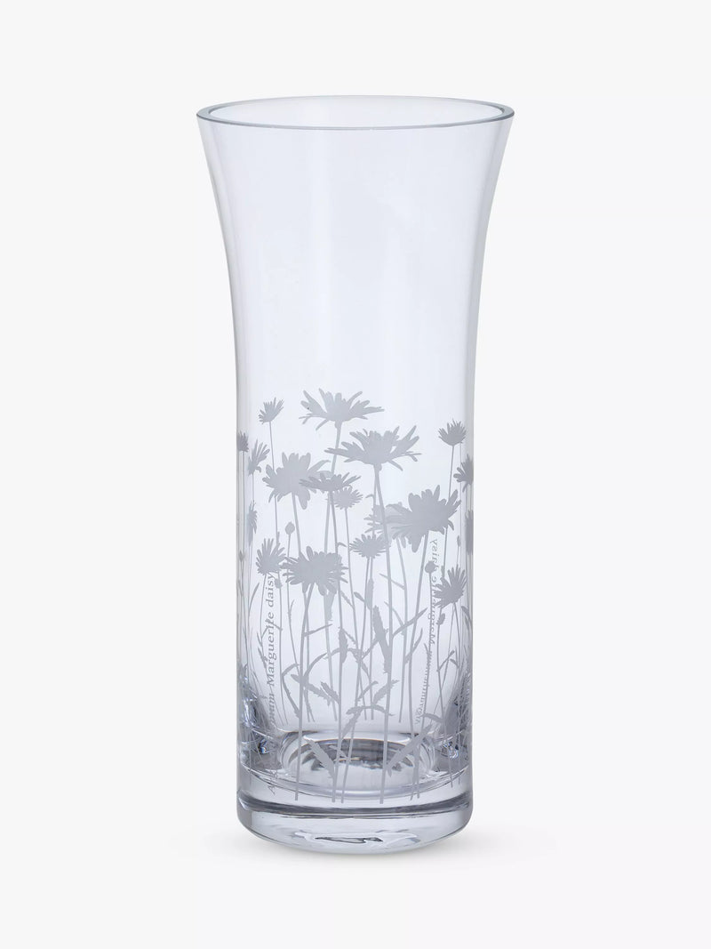 Dartington Crystal bloom marguerite trumpet vase 25cm - British product