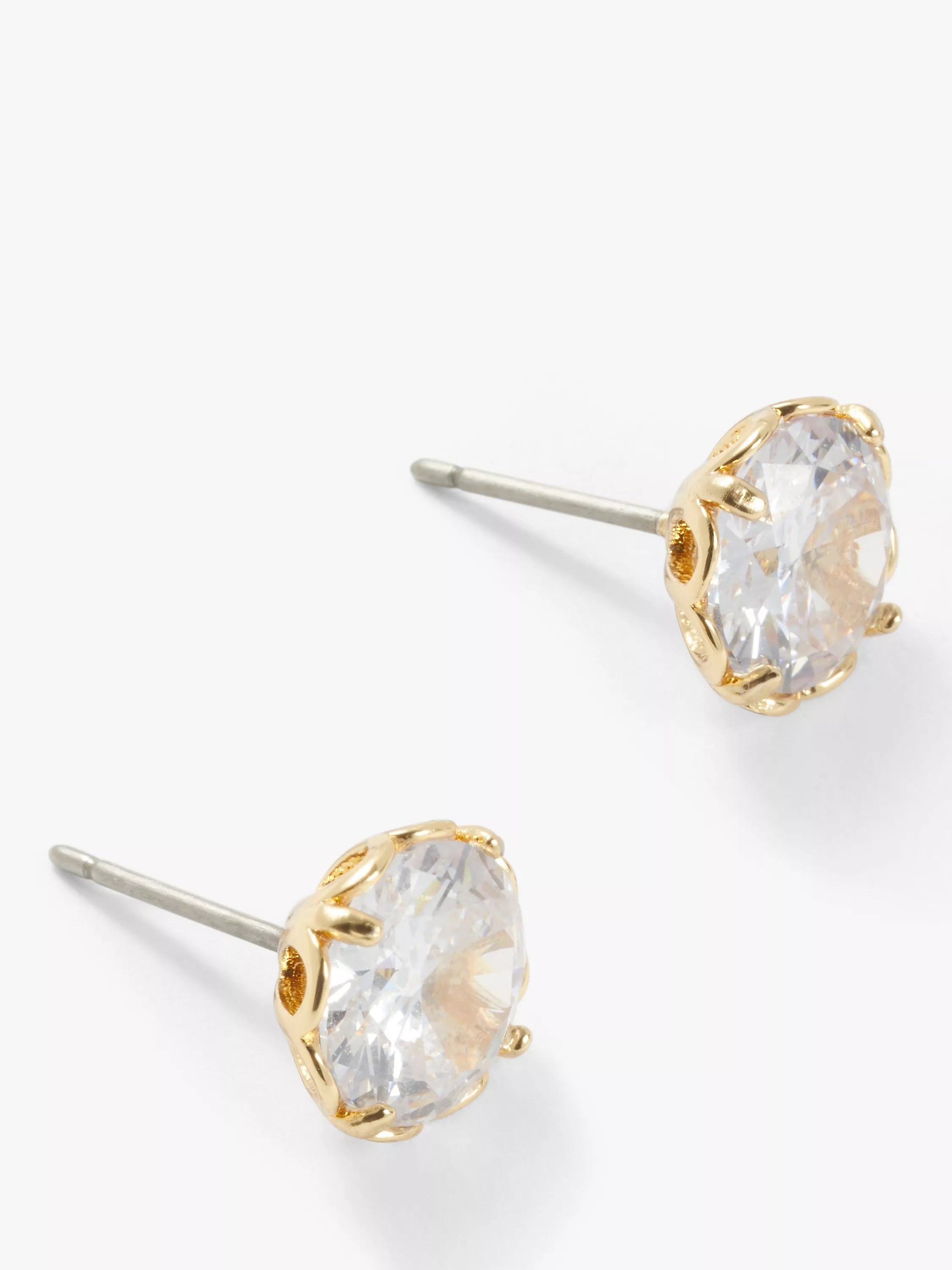 kate spade new york stud earrings cubic zirconia gold, UK version