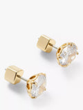 kate spade new york stud earrings cubic zirconia gold, UK version