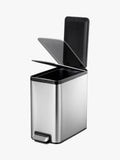EKO Ecoslim stainless steel pedal bin 8L - British product