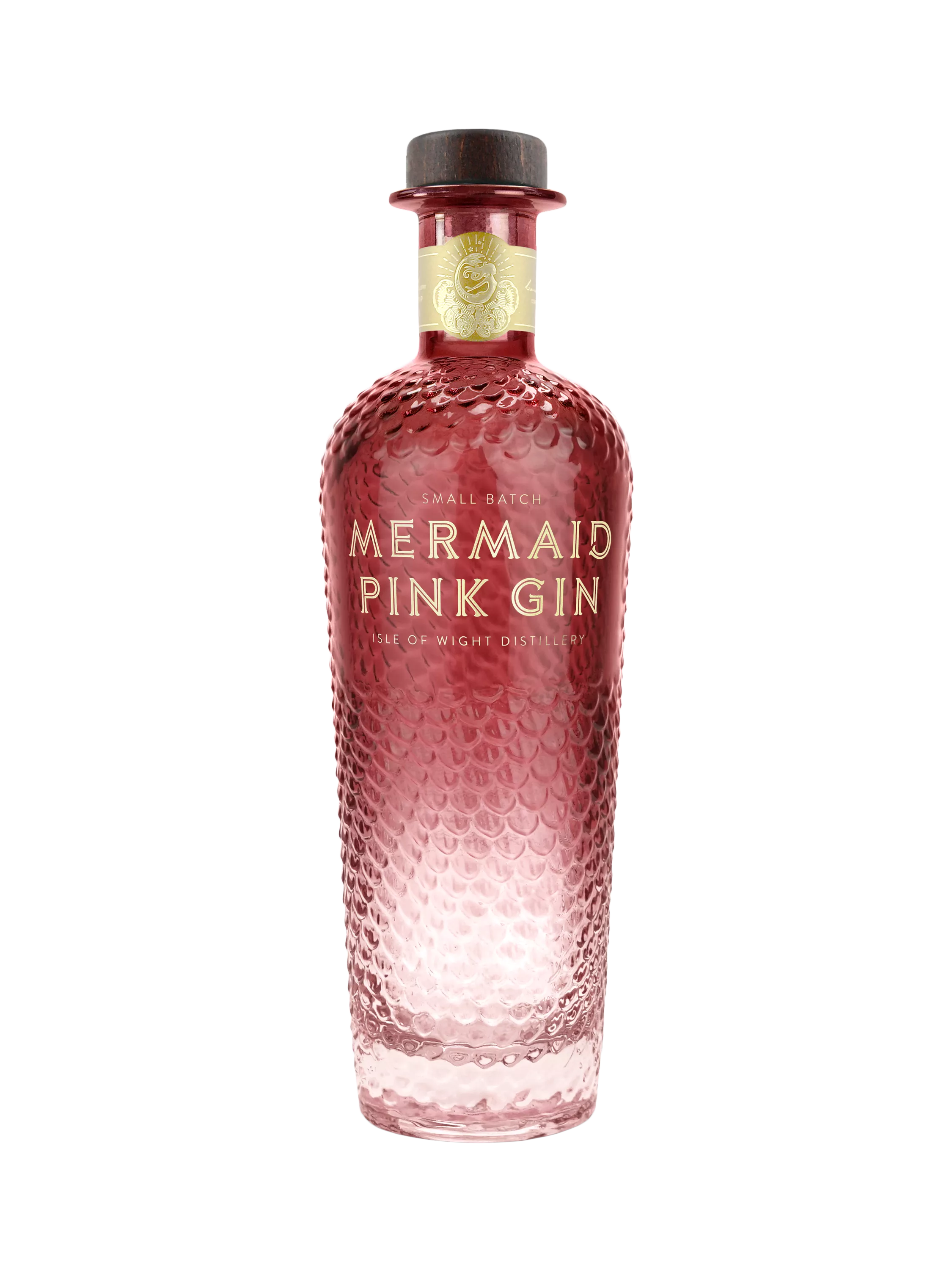 Isle of Wight Distillery Mermaid Pink Gin 70cl, imported from the UK