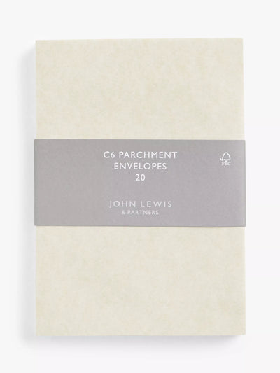 John Lewis John Lewis C6 Pergamentumschläge Packung mit 20 Stück - Online bei McGrocer kaufen