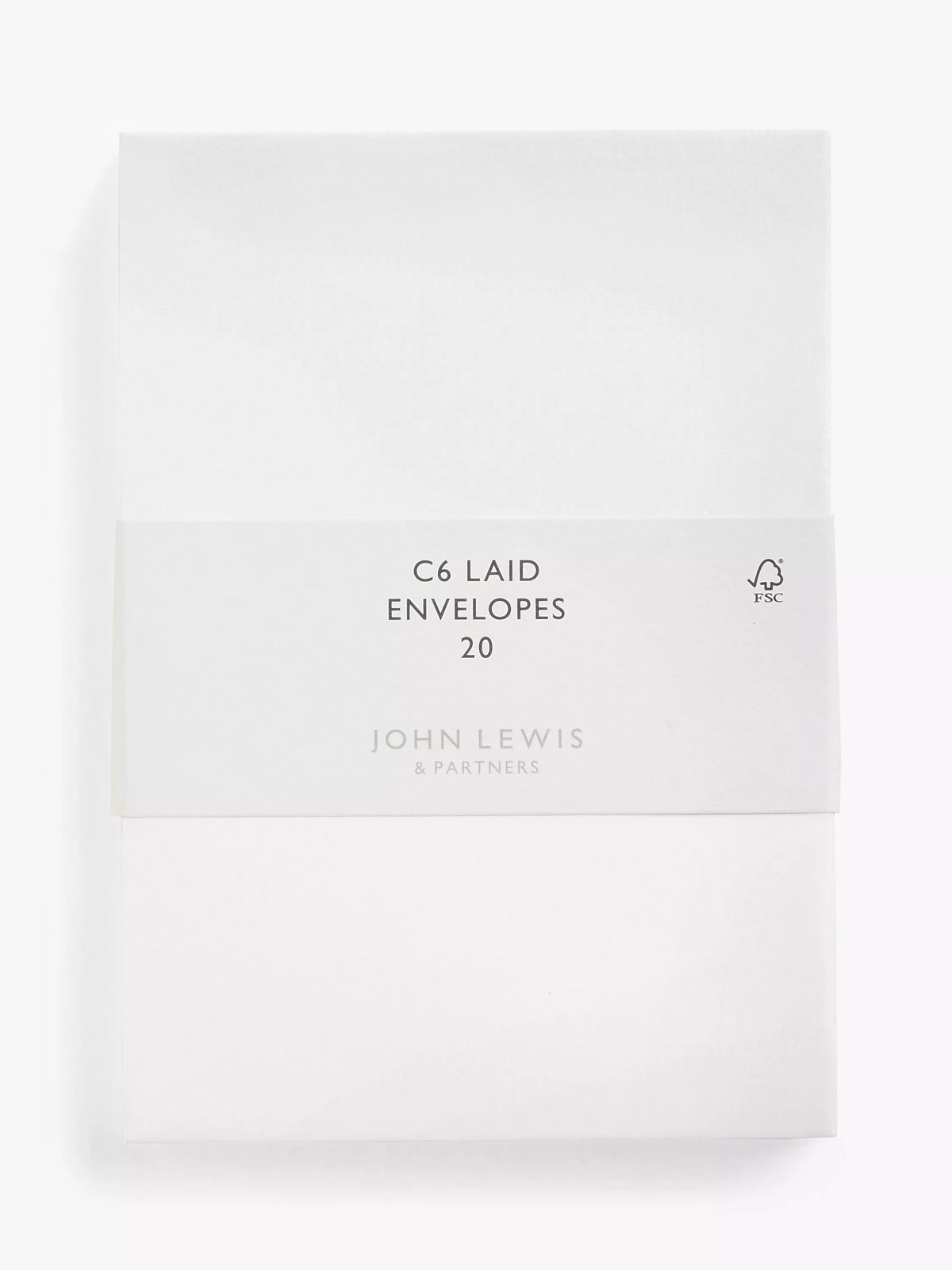 John Lewis C6 laid ivory envelopes, pack of 20, UK version