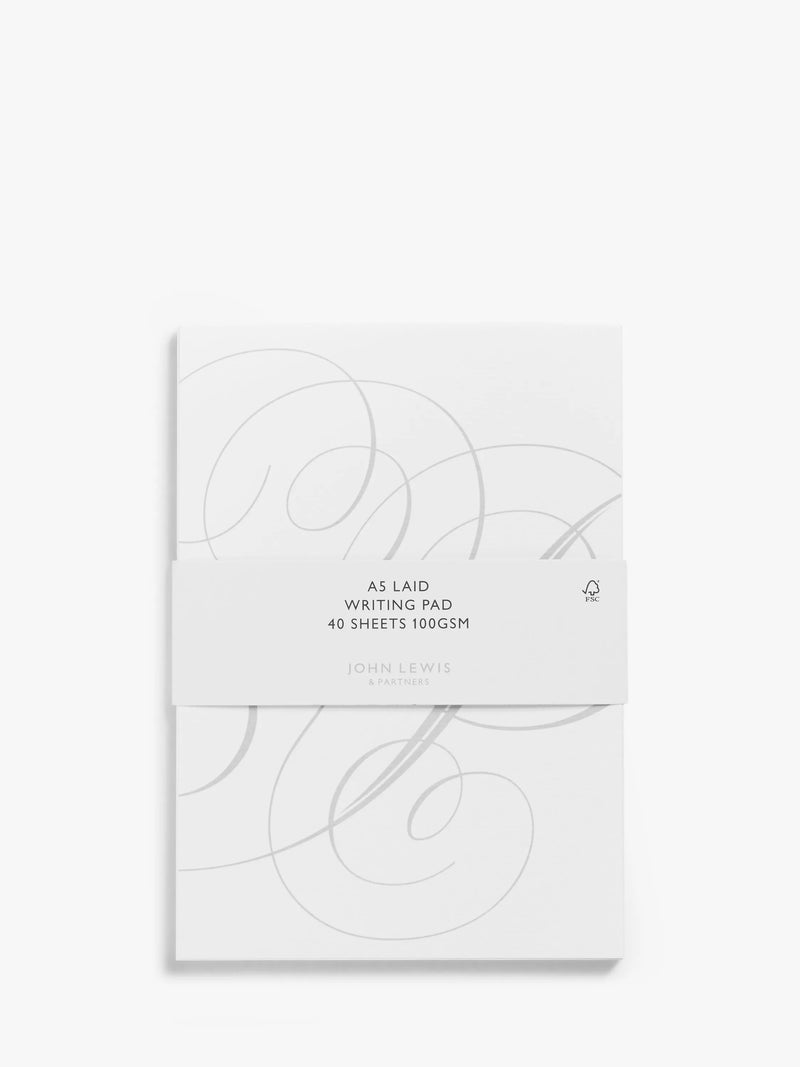 John Lewis A5 laid writing pad, UK version