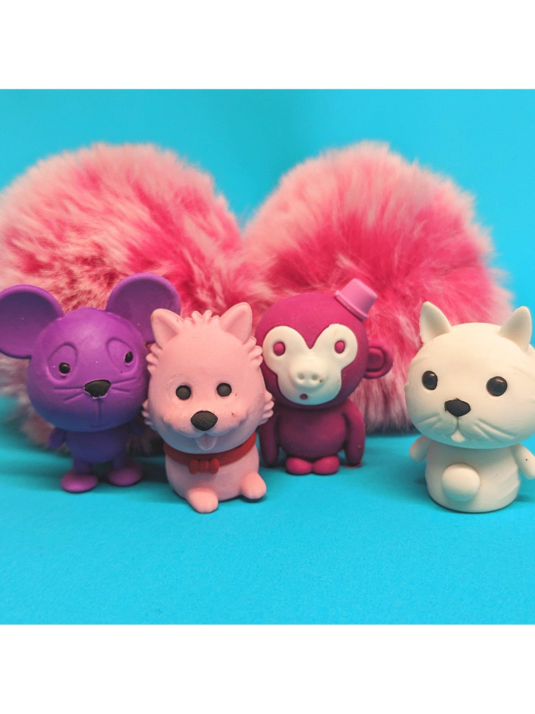 Tinc pink animal erasers pack of 4, UK version