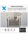 BabyDan Premier True Pressure Gate Including Extensions, Black - British product