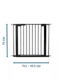 BabyDan Premier True Pressure Gate Including Extensions, Black - British product