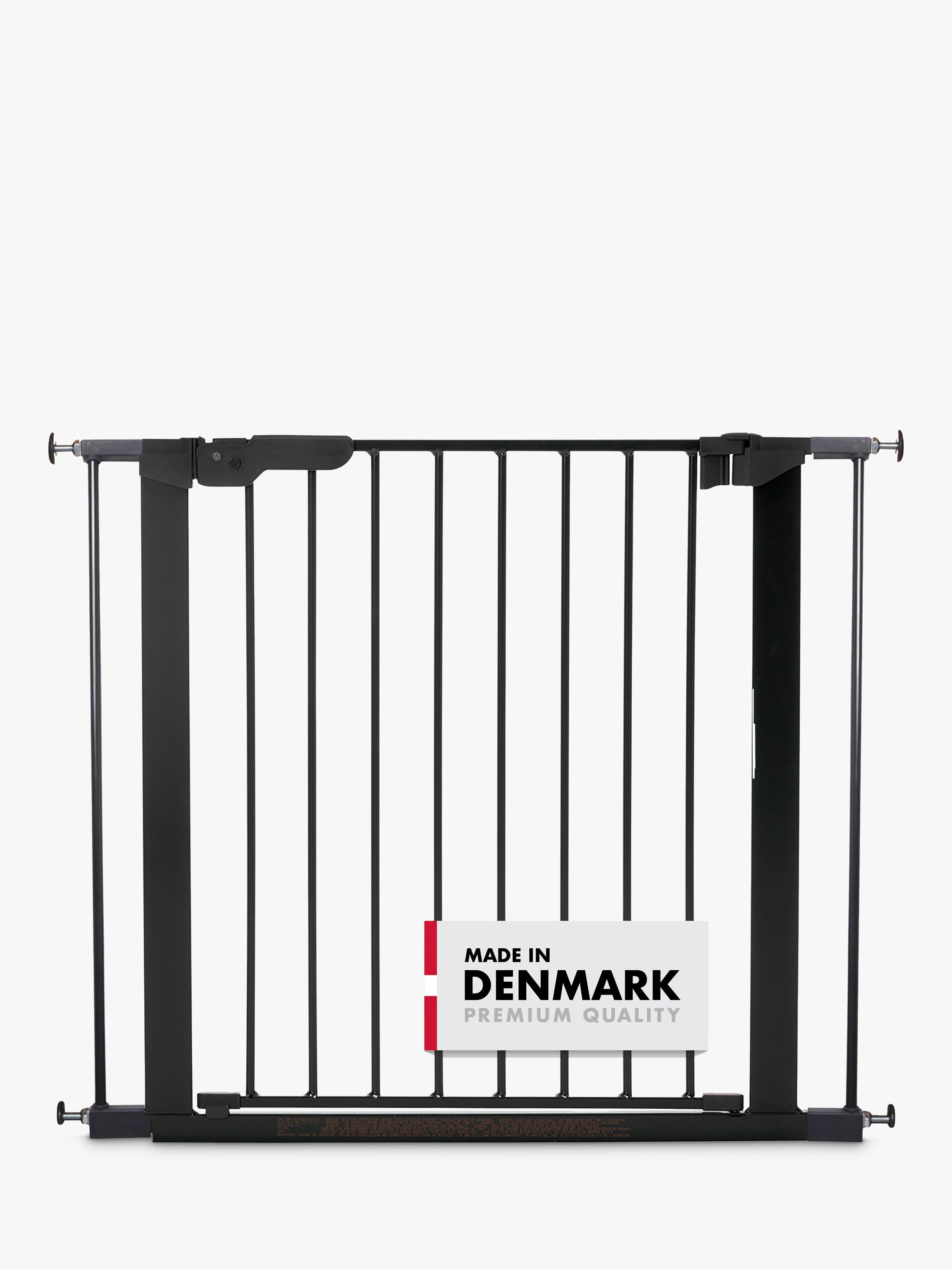 BabyDan Premier True Pressure Gate Including Extensions, Black - British product