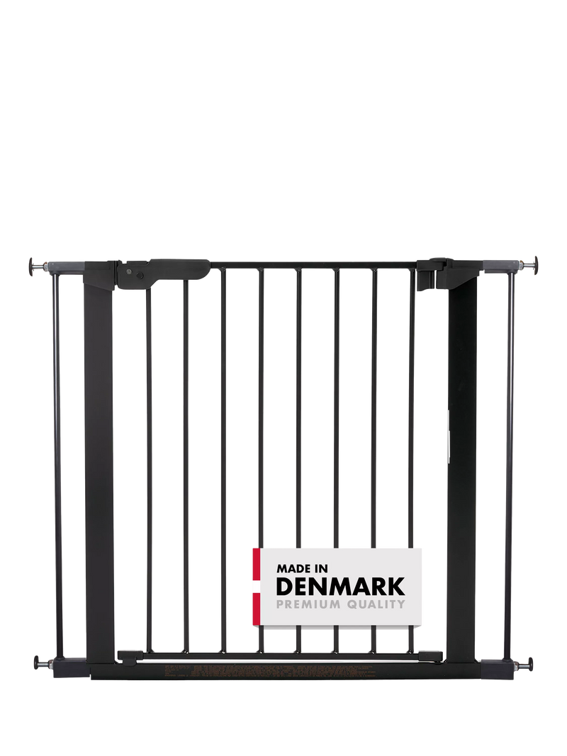 BabyDan Premier True Pressure Gate Including Extensions, Black - British product