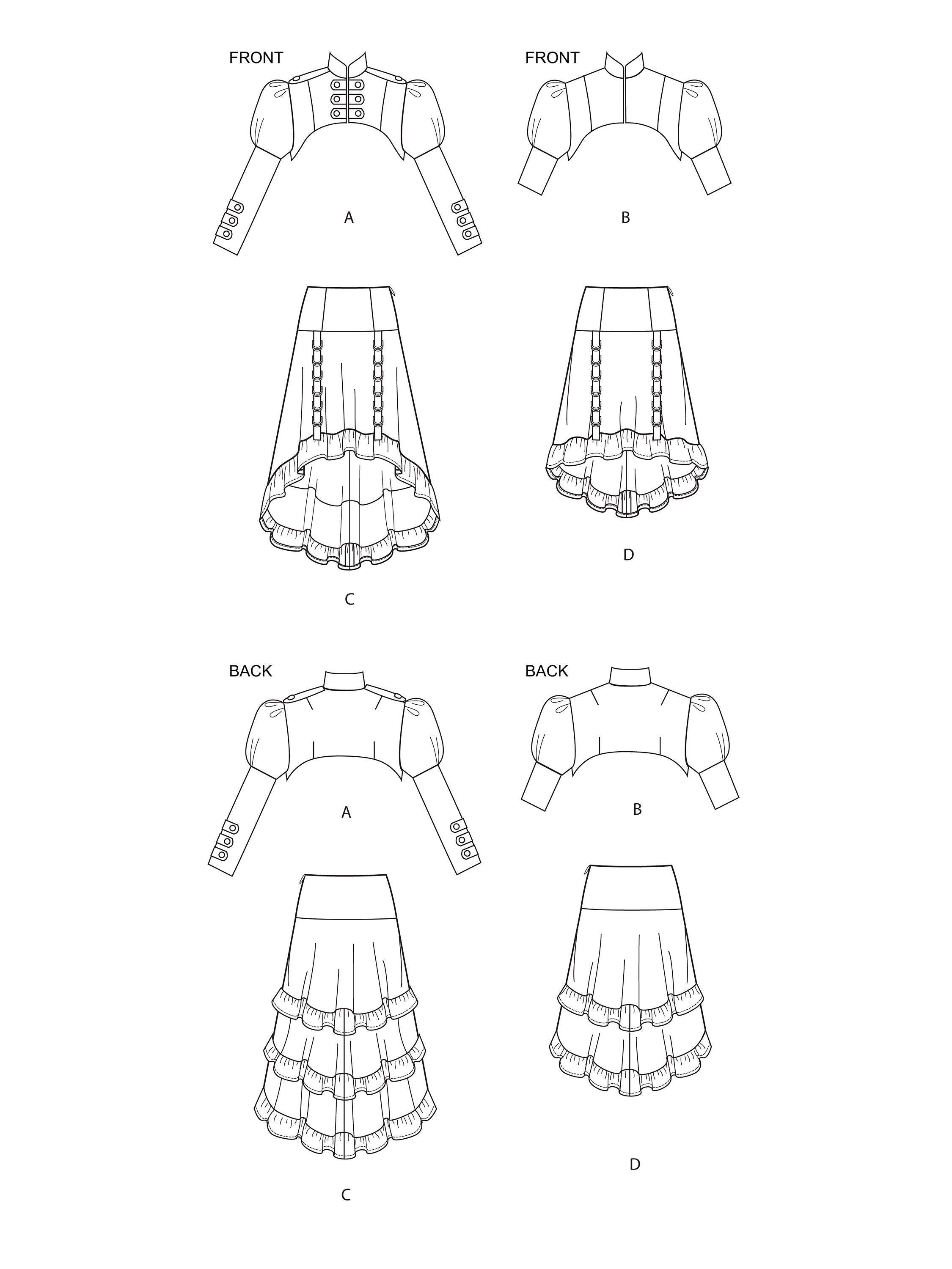 Simplicity misses themed costume pattern 9007, UK version