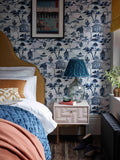 John Lewis Pagoda wallpaper in blue, 10m roll - British product