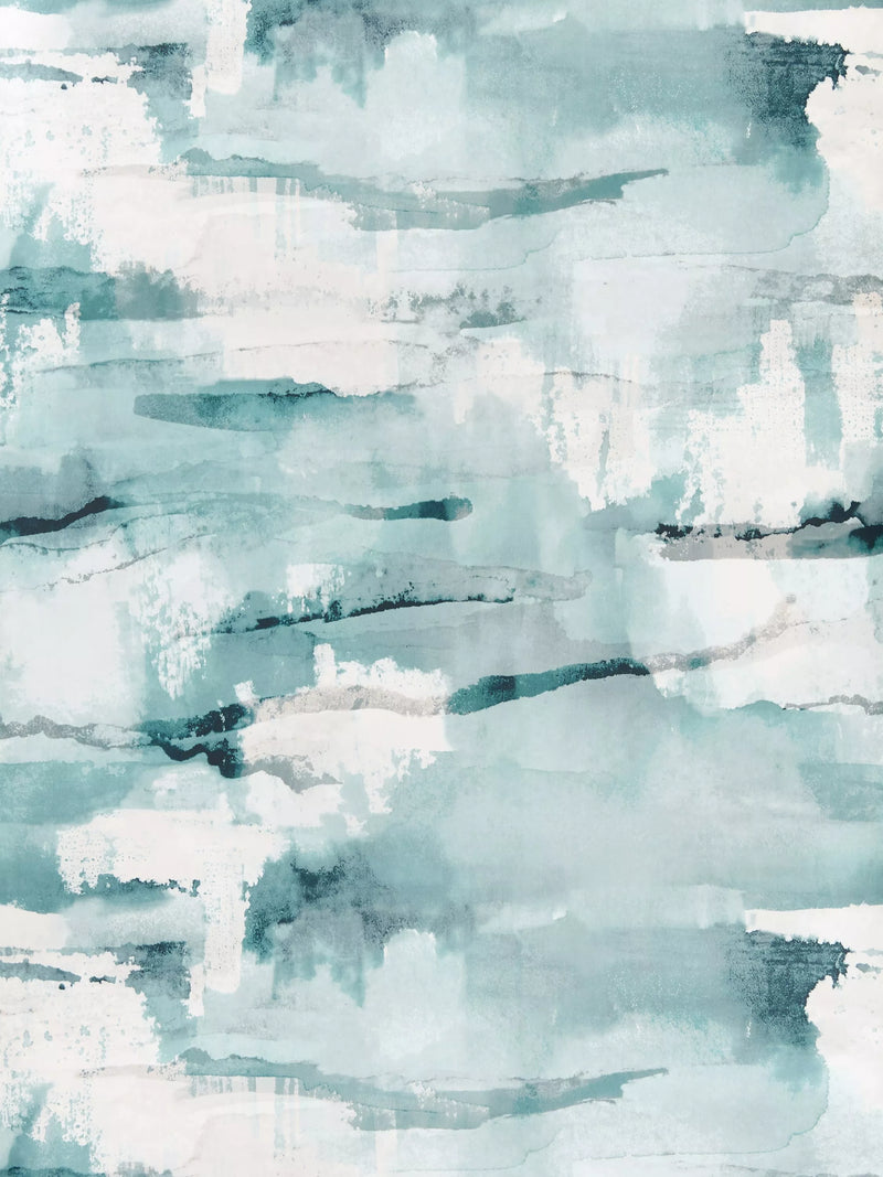 Papier peint Shiomi John Lewis, bleu sarcelle
