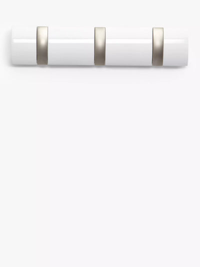 John Lewis Umbra 3 Flip Hook White Gloss Wall-Mounted Hook- Buy online at McGrocer