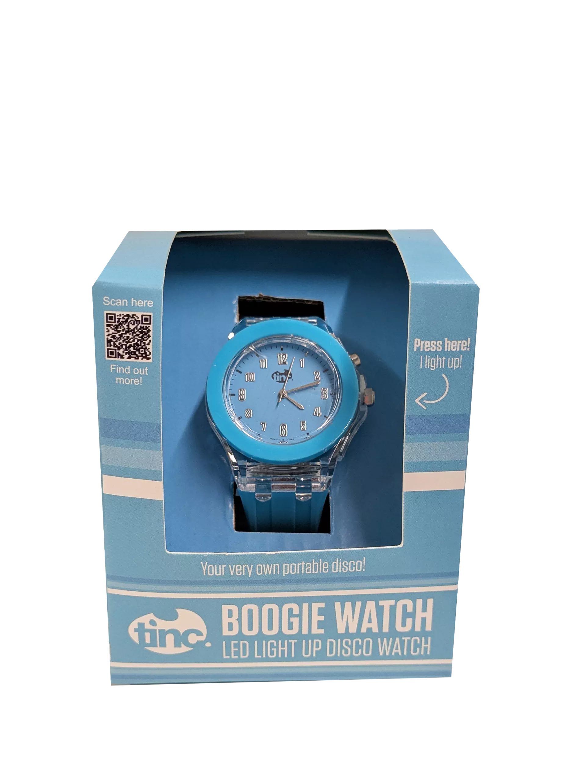 Tinc kids disco light-up watch blue (British brand)