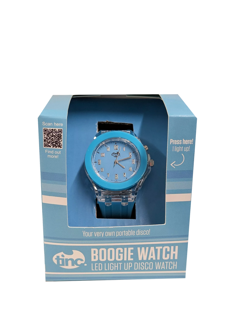 Tinc kids disco light-up watch blue (British brand)