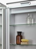 John Lewis Ariel single mirrored illuminated bathroom cabinet H72xW50xD17.5cm, UK version