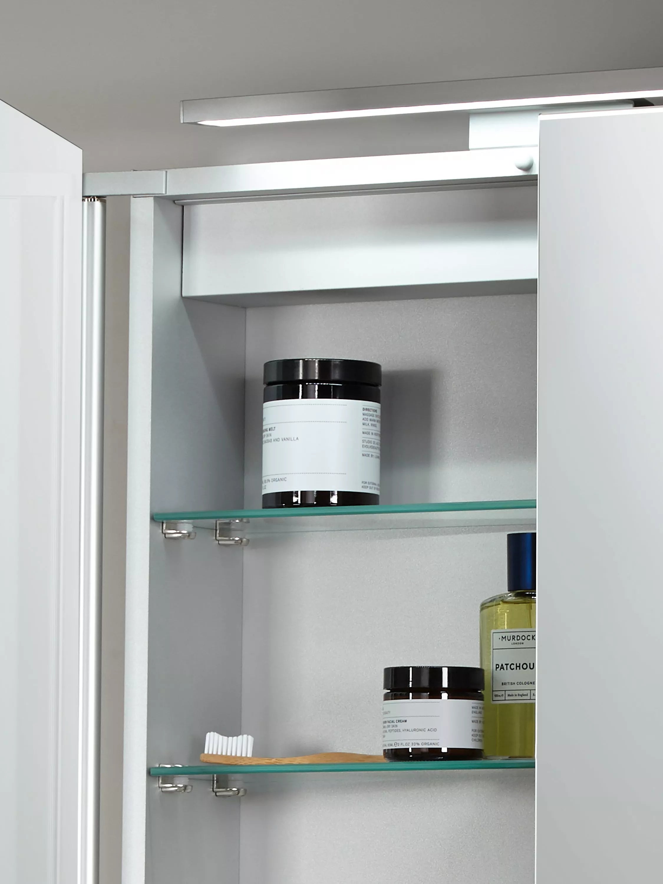John Lewis Ariel double mirrored illuminated bathroom cabinet, UK version