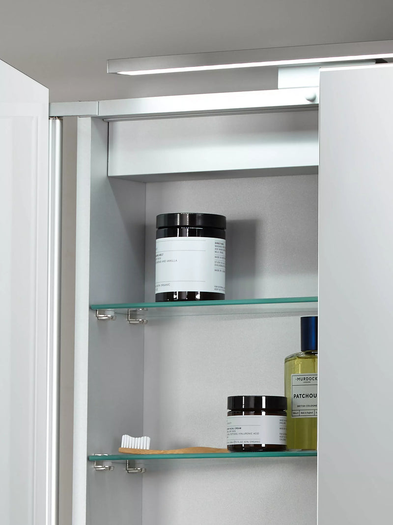 John Lewis Ariel double mirrored illuminated bathroom cabinet, UK version