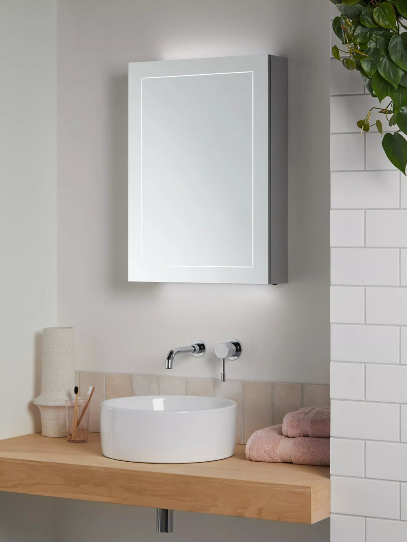 John Lewis Enclose illuminated bathroom cabinet mirrored - British product