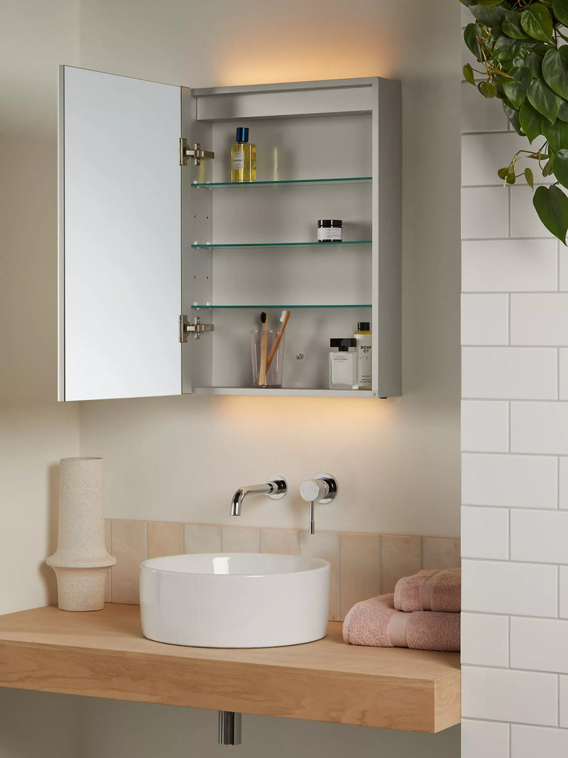 John Lewis Enclose illuminated bathroom cabinet mirrored - British product