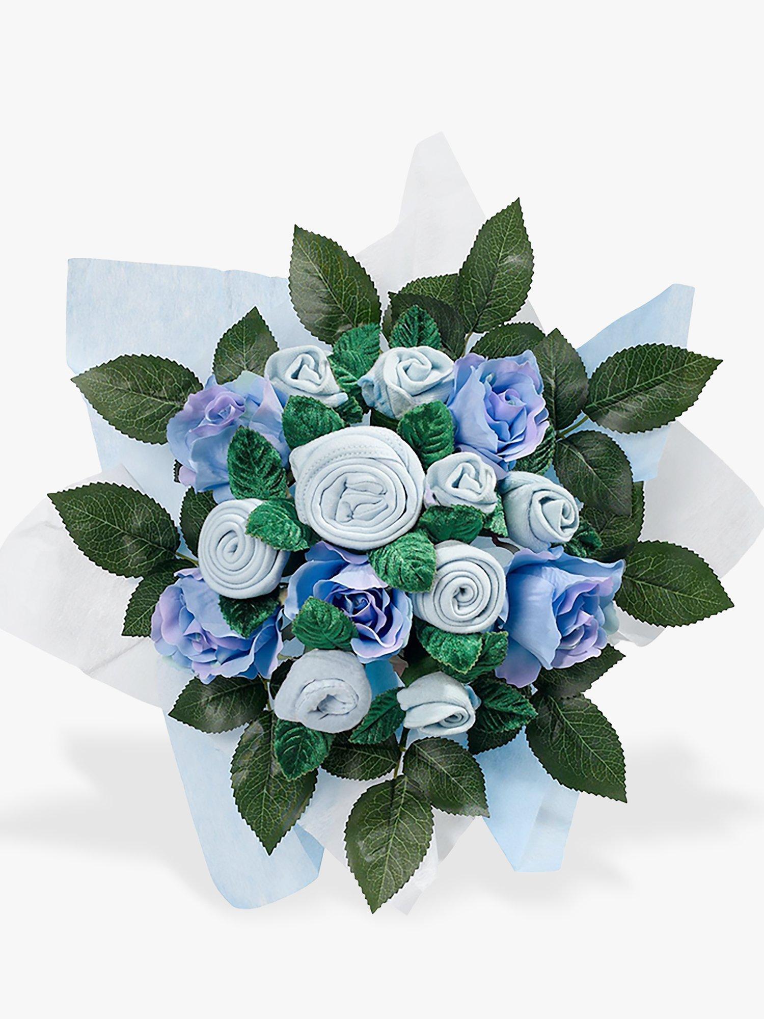 Babyblooms baby clothes bouquet light blue, UK version