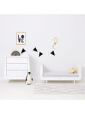 Snüz Baby Star Sheets White Grey 2pc set (British brand)