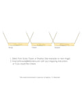 IBB personalised 9ct gold bar pendant necklace, UK version