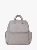 Babymel Robyn Convertible Vegan Leather Backpack Changing Bag, Grey