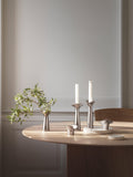 Georg Jensen stainless steel candlesticks Set of 2 20cm, UK version