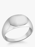 IBB oval signet ring in silver, UK version
