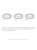 IBB oval signet ring in silver, UK version