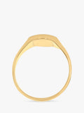 IBB 9ct gold unisex oval signet ring personalised engraving - British product