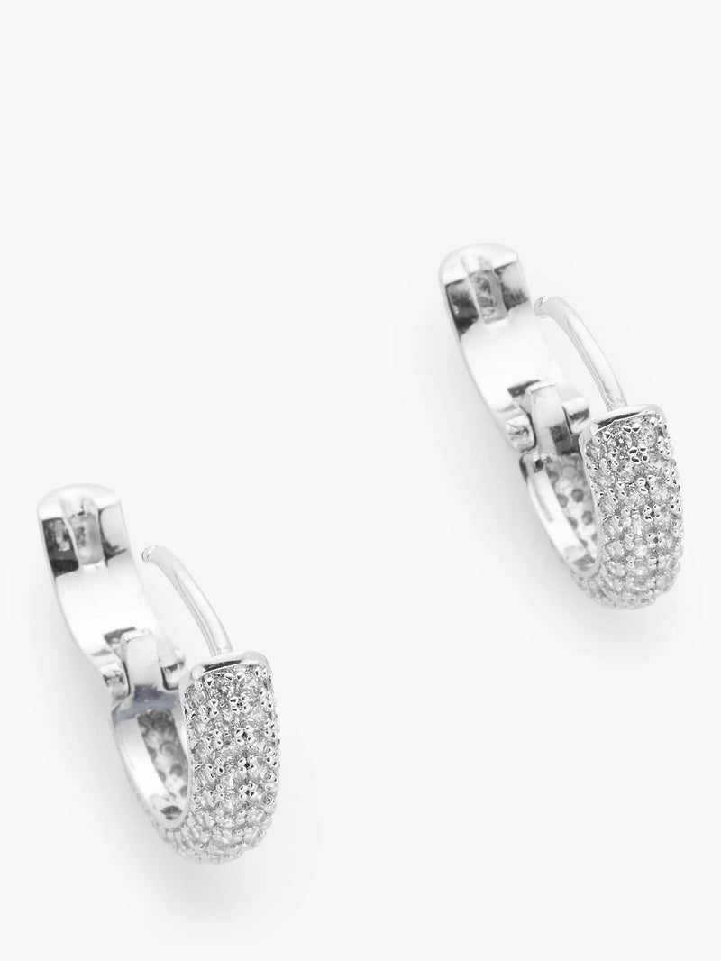 kate spade new york mini stone pave hoop earrings - British product