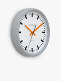 Lascelles wall clock grey and orange 30cm, imported from the UK