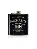 Treat Republic personalised vintage gin hip flask 170ml (British brand)