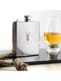 Treat Republic personalised stag stainless steel hip flask 170ml (British brand)