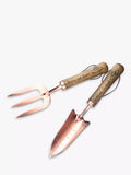 Treat Republic copper trowel and fork set (British brand)