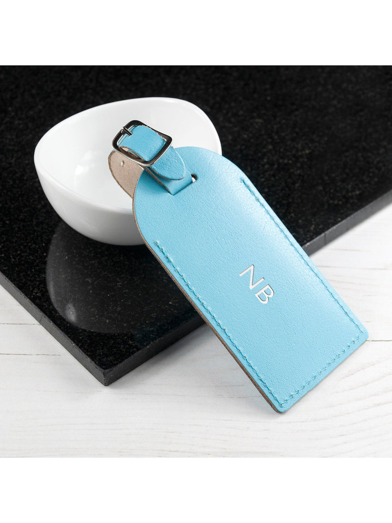 Treat Republic personalised leather luggage tag, UK version