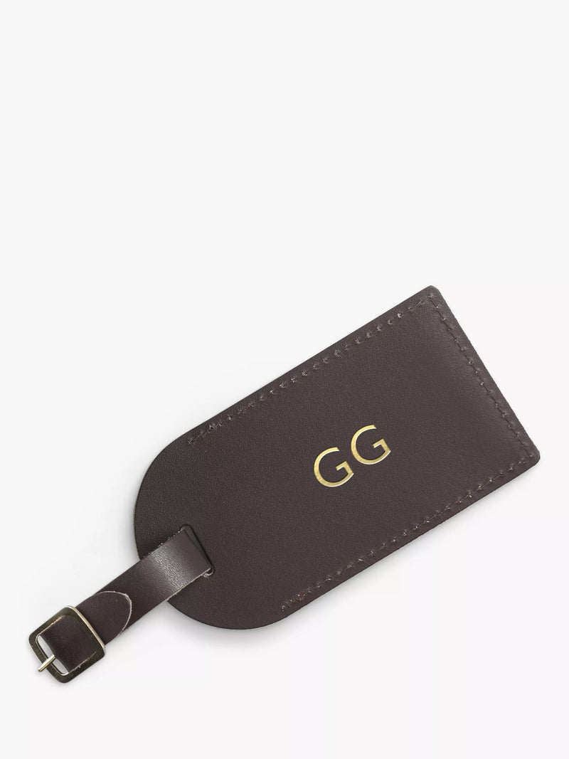 Treat Republic Personalised Leather Luggage Tag
