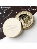 Treat Republic personalised brass sundial and compass (British brand)
