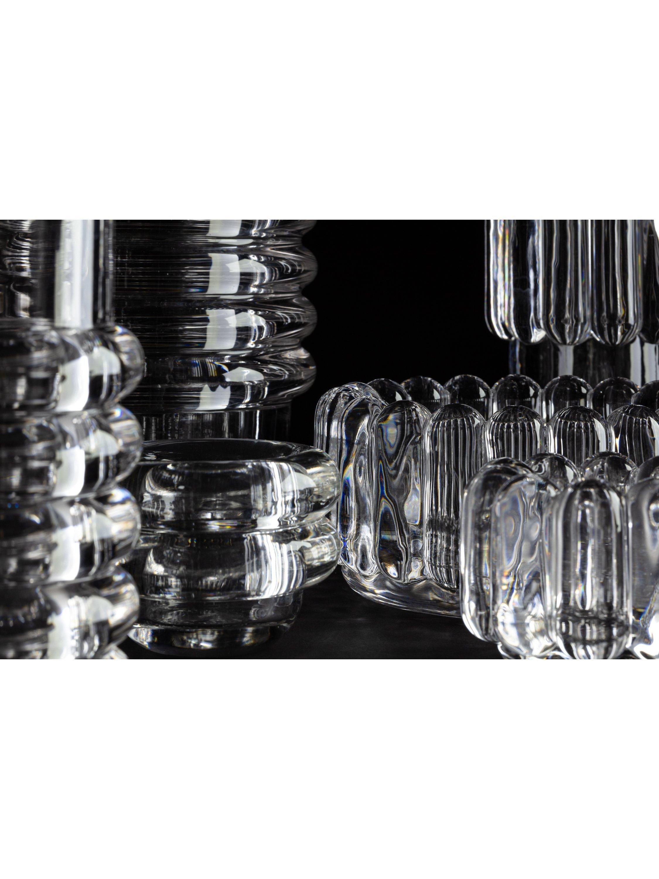 Tom Dixon Press vase clear H30cm, imported from the UK