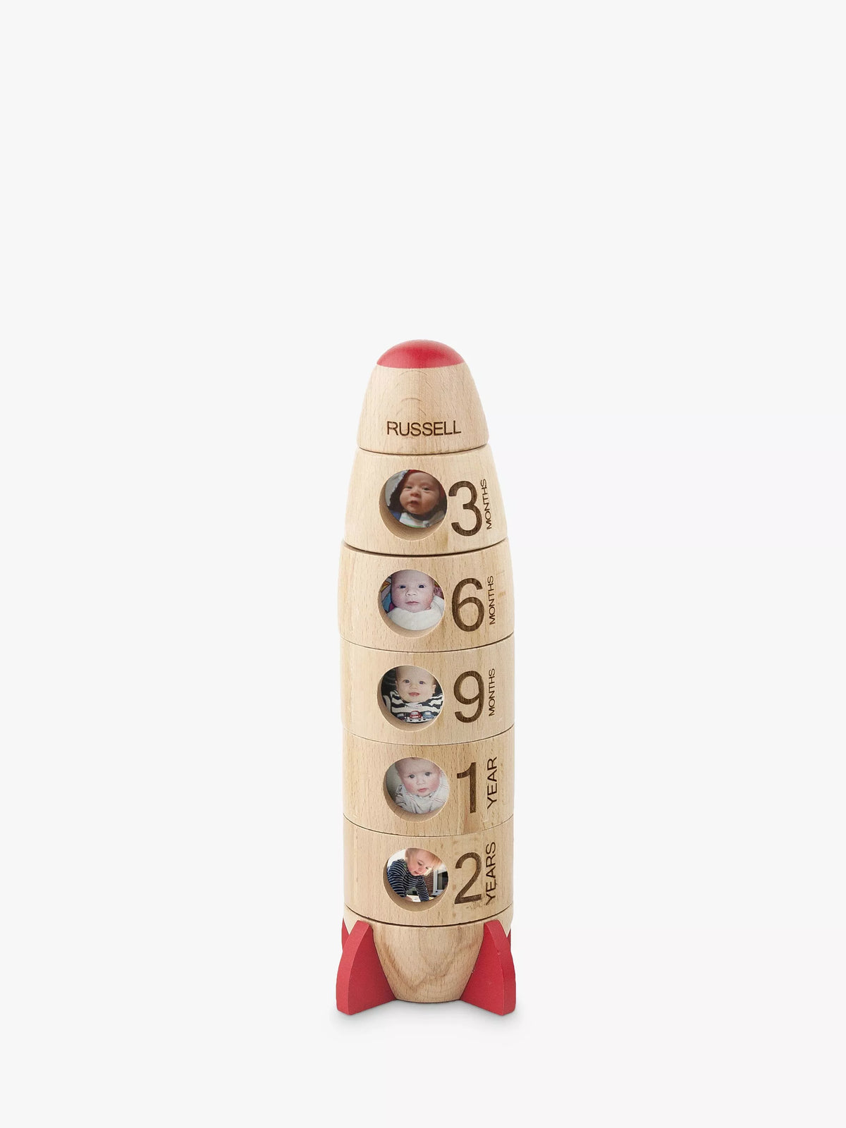 Treat Republic children's milestone memory rocket photo frame (British brand)